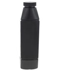 Side view of a black plastic 1 quart bottle of 20W50 Hydraulic Fluid Quart for Lawn Tractors, Skid Steers, and Heavy Equipment