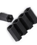 Order 100 M3 Female To Female Hex Nylon Standoff Spacers Black Pillars For Circuits And Machinery Mounting Pro Tool Grade showing hex standoffs.