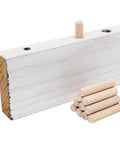 100 Pack Five Sixteenths Inch Wood Dowel Pins One And One Half Inch Straight Grooved Hardwood Dowel Pins for woodworking project.