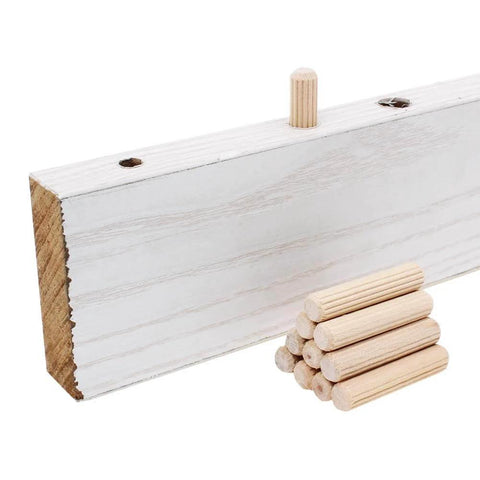 100 Pack Five Sixteenths Inch Wood Dowel Pins One And One Half Inch Straight Grooved Hardwood Dowel Pins for woodworking project.