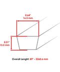Premium Deck And Drive V Belt Kit Replacement For Husqvarna 48 Inch Mowers Fits 532180808 532174368 532161597 Heavy Duty Cranberry Belts To Fix Your Ride Without The Hassle, belt size diagram