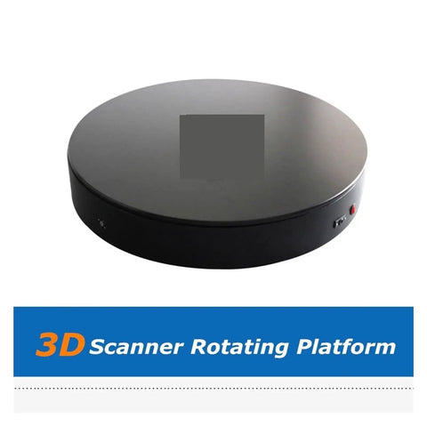 Quiet 360 Degree Turntable For 3D Scanning And Product Photography Bidirectional Rotating Platform Pro Grade With Both Manual Push