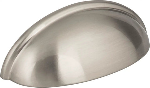 Three Inch Oil Rubbed Bronze Kitchen Cabinet Cup Pull Slick Heavy Duty Drawer Handle For Dressers And Home Furnishings with a smooth brushed finish.