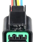 Rock Solid Six Pin Waterproof Wire Harness Connector For Car Headlights And Fog Lamps Featuring Slick Sealed Contacts.