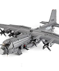 AC 130 Gunship Building Block Set 1713 Pieces WW2 Aircraft Model Kit with detailed cockpit view