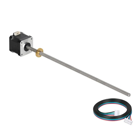 Nema 17 Stepper Motor With Built In 300mm T8 Lead Screw Bipolar 1.7A 40Ncm Holding Torque 42x42x40mm Body 30cm Lead Wire Plug And Play