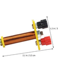 Two Pack Education Electromagnet And Electric Circuit Lab Kit component with coil and connectors, 2.1 x 1.2 inches.