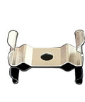 Close-up of a single retaining clamp from the Flexible LED Strip Light Clips Pack Of 100 For Universal Channel Fit, Aluminum Profile