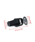 Mini Size Toggle Latch Spring Loaded Black For Toolbox Drawer Cabinet And Chest Pack Of 10 201 Stainless Steel With Black Coating