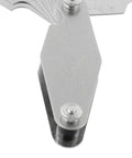 Close-up of 30 Degree TR30 Thread Gauge With Folding Blades Beefy Stainless Steel Metric Pitch Gauge Tool For Quick Screw Pitch Checks