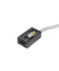 Archer Plus R10 Receiver with ten configurable ports and dual detachable antennas, black box telemetry visible, on white background.