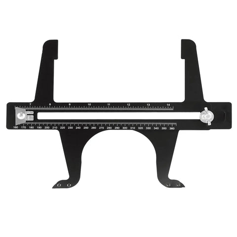 Brake Measuring Tool From 6.5 To 14.25 Inch, Pro Grade Precision Brake Resetting Gauge With Dual Scale, Metric And Imperial, steel build.