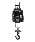 Heavy Duty Electric Hoist With 1102 Lb Capacity And Wired Remote Control Lift For Garage Shop Or Factory Jobs Featuring Fast 1800W Copper Motor lifting hook and cable.