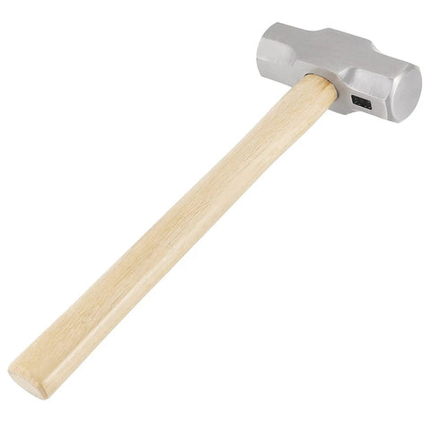 Two Pack 4 Lb Mini Sledge Hammers With Wooden Handles For Demolition, showing a single wood-handled sledge hammer with forged steel head.