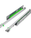 One Pair Drawer Slides With Smooth Glide Bottom Mount For Under Drawer Install Quiet Durable Household Sliding Rails shown