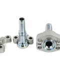 Top Notch Split Hydraulic Flange Fitting SAE Standard Fits F38 To F54 Specs shown with split metal flange parts