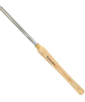 Rock Solid 5/8 Inch Bowl Gouge Woodturning Lathe Chisel Featuring M2 High Speed Steel Blade And Rugged Hardwood Handle, side view.