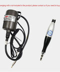 Pro Grade Electric Ultrasonic Reciprocating File And Die Grinder Polisher with flexible shaft and handpiece for metal finishing.