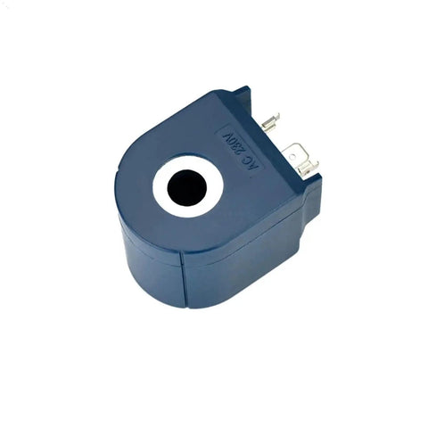 Heavy Duty 220V Refrigeration Coil With Fourteen Inch Inner Hole And Sixteen Inch Height For Stable Cooling shown from the side.
