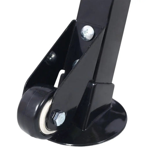 Detail of Tough As Nails Welding Table 30 By 20 Inches Industrial Steel Workbench wheel and caster for smooth rolling.