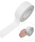 No Gimmicks Solid Grip Clear Double Sided Tape For Wall Mounting And DIY Fixes Weather Proof Invisible Adhesive Roll in hand.
