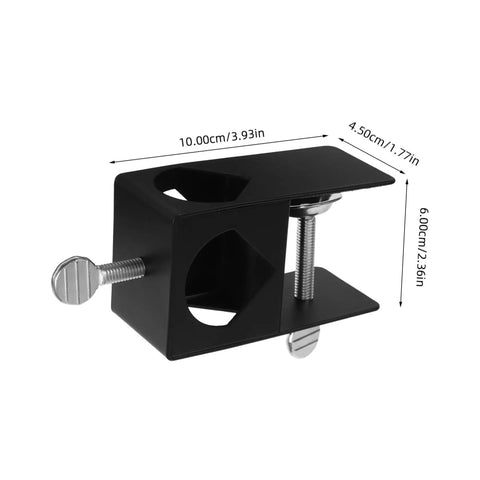 Heavy Duty Torch Clamp Holder Mount For Deck Lights And Tiki Torches On Porches Railings And Outdoor Spaces Durable Iron Clamp