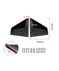 Dimensions and components of Outboard Motor Hydrofoil for 0 to 40 HP Boats, Easy Install, Energy Saver and Cavitation Buster