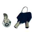 Tubular Cam Lock For Small Gift Boxes And Cabinets, Non Key Retaining, Reversible Stop Cam, Waterproof And Rustproof Metal
