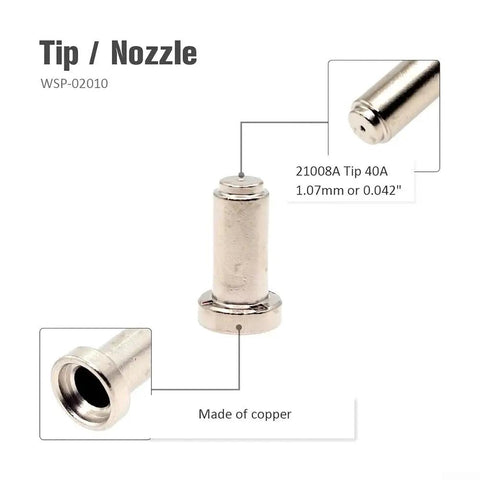 Beefy Pro Grade Plasma Cutting Consumables Set 50Pcs For PCM 500i Cutter PT 31XL Torch copper nozzle tip 40A