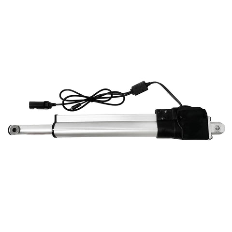 Linear actuator for recliner chair, Kaidi KDFSJ-403-6 model, silver cylinder with black motor housing