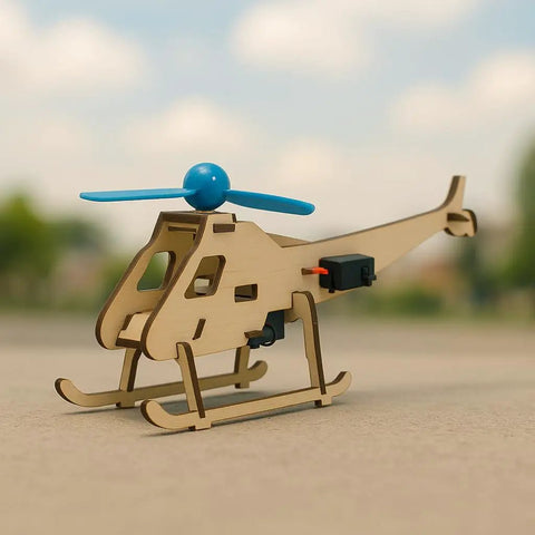Hands On 5 In 1 DIY Engineering Kit For Kids And Teens With Rainbow Windmill Wooden Helicopter Hydraulic Claw Hydraulic Excavator And More To See Real World Engineering In Action And Boost Creative Problem Solving, wooden helicopter model