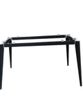 Built Tough Heavy Duty Steel Table Legs For Modern Industrial Diy Furniture Projects black iron frame with rubber feet and bolts