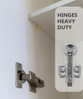 Four Piece Stainless Steel Soft Close Cabinet Hinges For Kitchen Cabinets Quiet Operation With Slow And Smooth Closing
