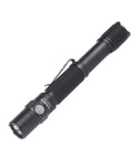 Archer 2A V3 LED Flashlight 500 Lumens Mini AA EDC Pocket Rocket Light With Lanyard IPX8 Water Resistant Dual Switch Metal Grey