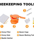 All In One Beekeeping Starter Kit With Bee Smoker And 16 Handy Tools For Beekeepers Including Honey Filter and Queen Cage