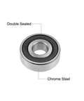 Deep Groove Ball Bearing 12x35x11mm 6202 12 2RS Double Sealed Chrome Steel Z2 Quiet Performance High Load Capacity ABEC 1 Precision For Motors DIY Projects Machinery And Hobbies, double sealed chrome steel bearing