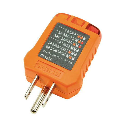 RT110 No Fuss Outlet Tester for North American Outlets, Easy Wiring Status Light Sequence to Spot Faults Fast