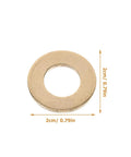 Flat Washer And Spacer Kit 120Pcs M10x20 Nylon Gasket Brass White Zinc Coated Spacers For Commercial Appliance Bolts And Replacement Washers In Industrial Fastening Diy Projects 2cm washer