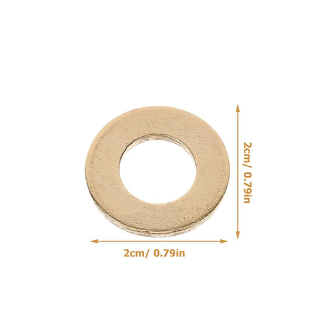 Flat Washer And Spacer Kit 120Pcs M10x20 Nylon Gasket Brass White Zinc Coated Spacers For Commercial Appliance Bolts And Replacement Washers In Industrial Fastening Diy Projects 2cm washer