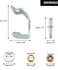 Beefed Up Front Door Hinge Pin Bushing Kit For GMC Sierra Trucks 1999 To 2006 Fits 1500 2500 3500 Series And HD Models, Replaces Worn Pins And Bushings, Easy Install, Durable Replacement Hardware. Dimensioned metal hinge pin, bushings, washer, and nut