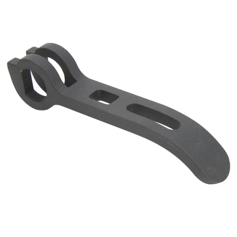 Electric Scooter Folding Buckle Replacement Locking Mechanism For MI3, Compact Aluminum Alloy Clip in black, side view