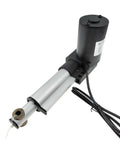 High Performance Built Tough 24V Dc Linear Actuator Delivering 6000N Of Smooth Power Perfect For Sofa Recliner Lift Projects And Smart Home Automations With Quick Setup showing motor and aluminum shaft.