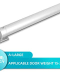 Heavy Duty Automatic Door Closer With Aluminum Alloy Body, suitable for doors 15-30 kg, shown in white finish
