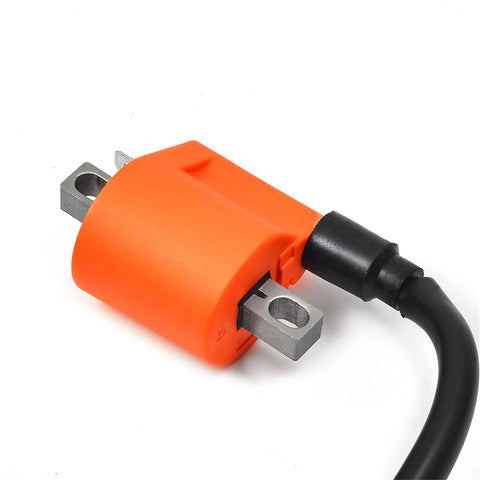 Close-up of Ignition Coil Kit With CDI Igniter And Spark Plug For Raptor 350 YFM350 2004 To 2013 And Warrior 350 YFM350 2002 To 2004