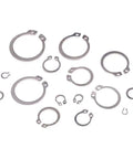 External Circlip Snap Ring Set For Retaining Clips, 15 Metric Sizes Including 4 5 6, 304 Stainless Steel, Rust Resistant For Indoor And Outdoor Use, 300 Piece Assortment For Automotive And Machinery Hilitchi