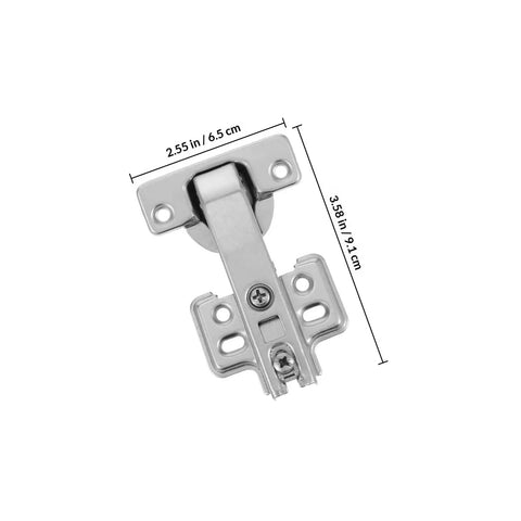 Dimensions of stainless steel corner cabinet hinge, heavy duty, 45 degree angle for kitchen use, Stainless Steel Corner Cabinet Hinges Set