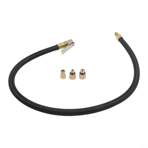 Universal 60CM Tire Inflator Hose With Quick Connect Valve Adapter For Cars Trucks And SUVs Featuring Rock Solid Reinforced Rubber Rated Up To 300 PSI Max Pressure For No Fuss Inflation At Home Or Shop And Save Time Driving Today, 60cm hose with fittings