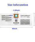 Size information for Replacement Vacuum Filter Bags For 10 To 14 Gallon Shop Vacs with measurements in inches.