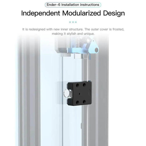Smart Filament Runout Sensor With Break Detection Module For 3D Printers installed on Ender 6 printer model.