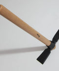 Forged Classic Planting Hoe And Mattock For Garden Weeding And Cultivating 19.7 Inch Beech Wood Handle Digging Tool Heavy Duty